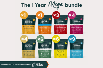 Win 1 Year Mega Bundle of Health Supplements